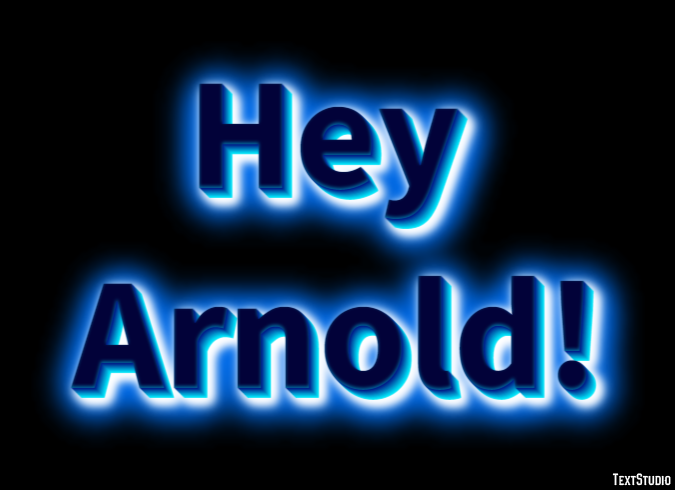Hey Arnold! Text Effect