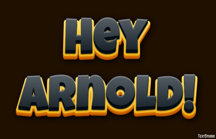 Hey Arnold! Texteffekt