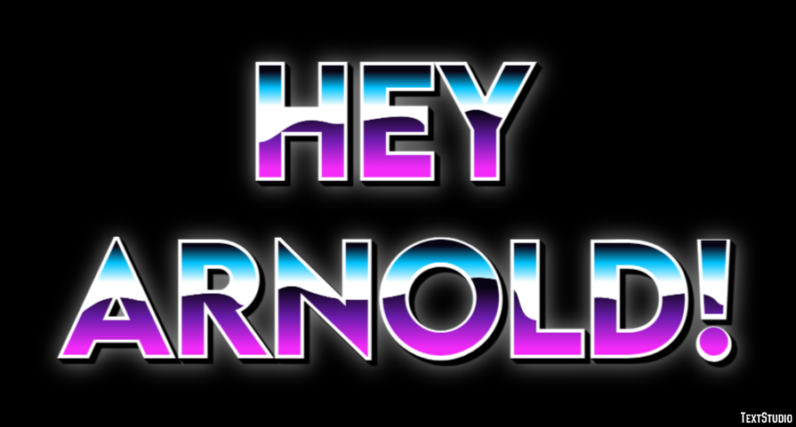 Hey Arnold! Text Effect
