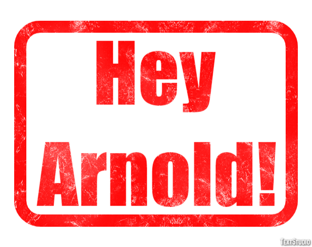 Hey Arnold! Text effect