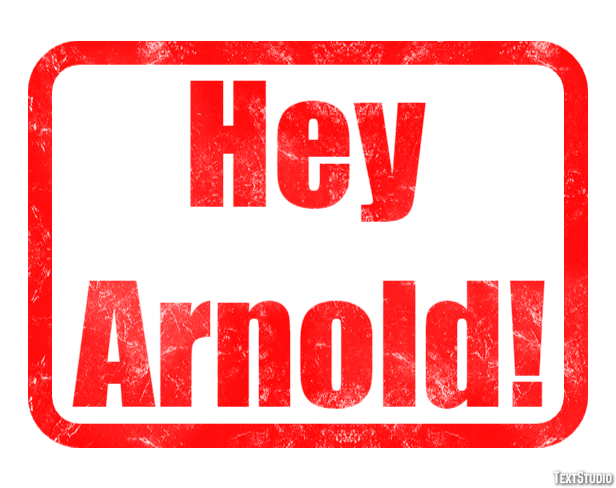 Hey Arnold! Tekst Effect