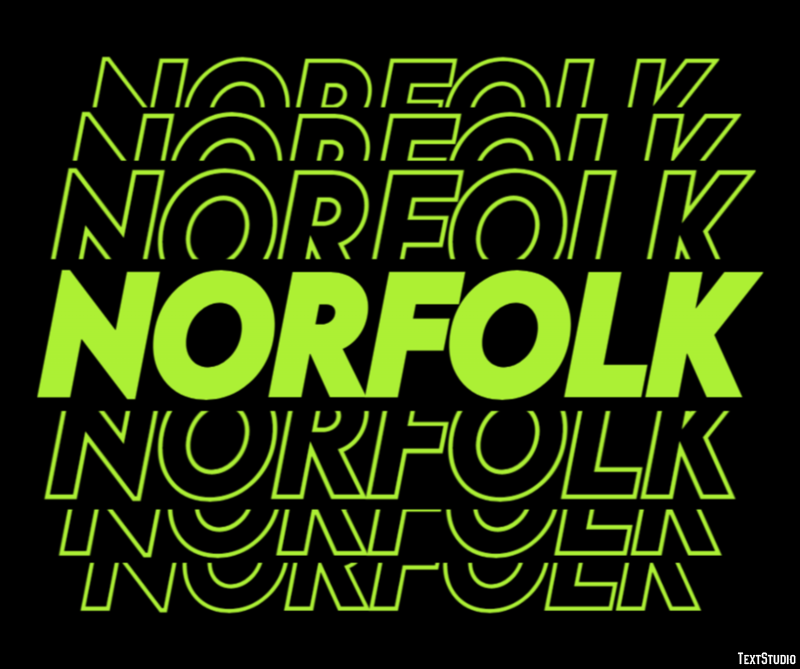 Norfolk Efekt tekstowy