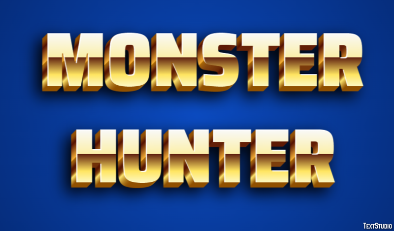 Monster Hunter Efecto de Texto