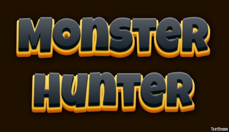 Monster Hunter Efecto de Texto