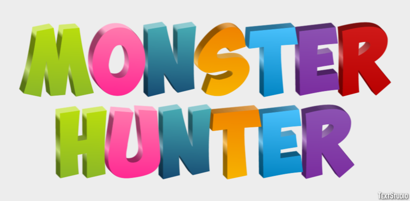 Monster Hunter Effet de Texte