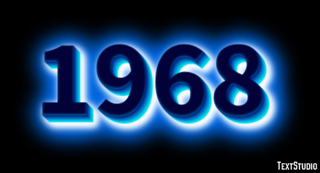 1968 Эффект текста