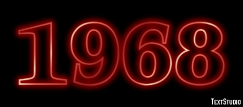1968 Эффект текста