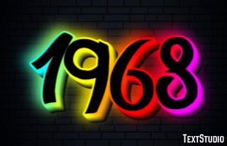 1968 Эффект текста