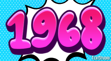 1968 Текстовый эффект
