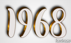 1968 Текстовый эффект