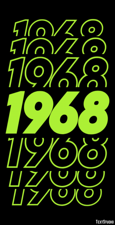 1968 Эффект текста