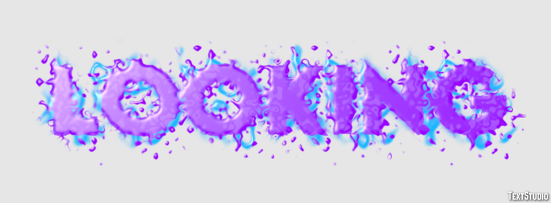 Looking Text Effect