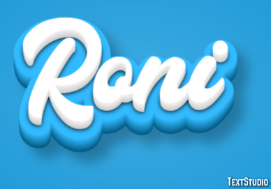Roni Efecto de texto