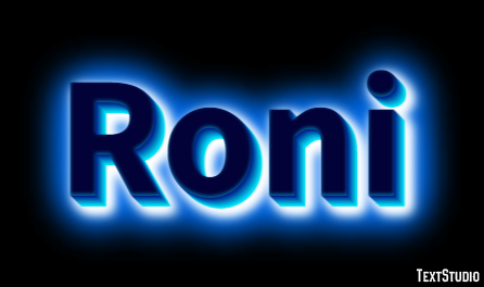 Roni Text Effect