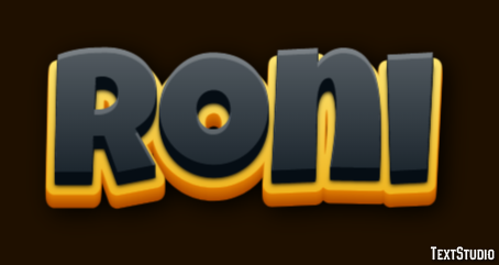 Roni Efecto de texto
