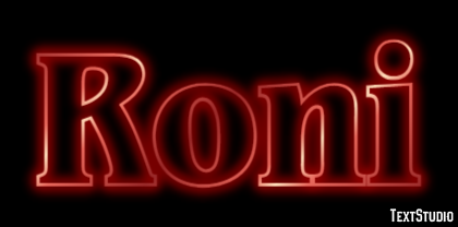 Roni Efecto de texto