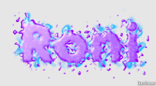 Roni Efecto de texto
