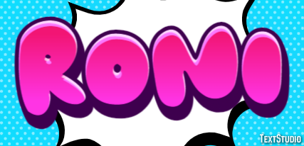 Roni Efecto de texto