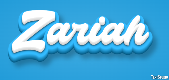 Zariah Efecto de texto