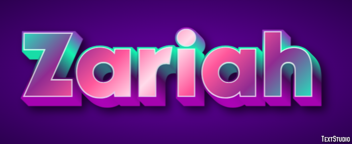 Zariah Efecto de texto
