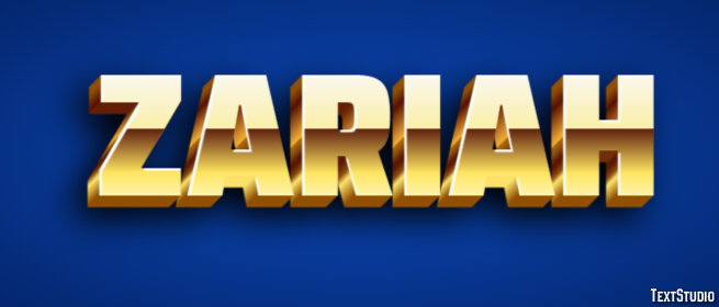 Zariah Efecto de texto