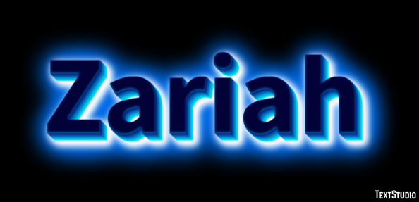 Zariah Efecto de texto