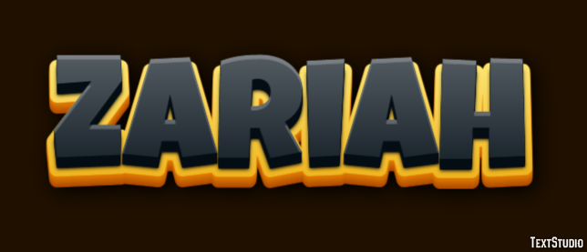 Zariah Efecto de texto