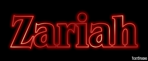 Zariah Text Effect