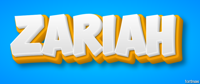 Zariah Text Effect