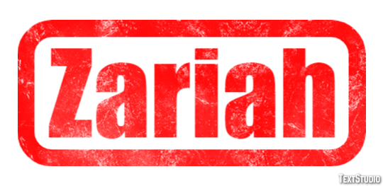 Zariah Efecto de texto