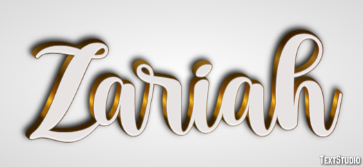 Zariah Text Effect