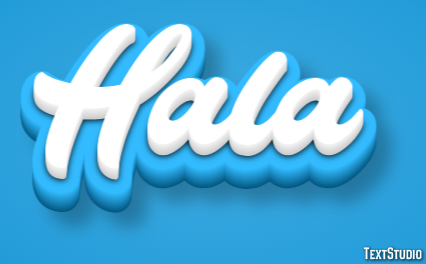 Hala Texteffekt