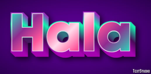 Hala Text effect