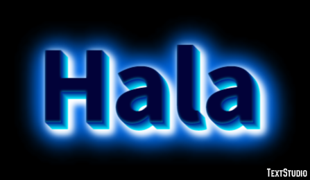 Hala Text effect