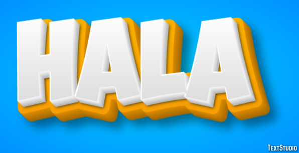 Hala Text effect