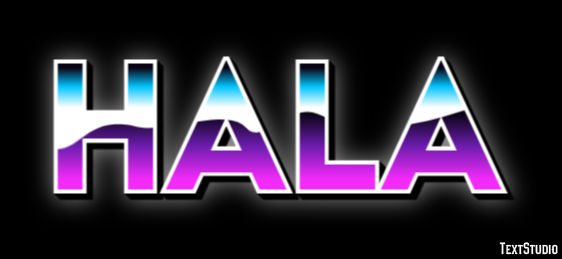 Hala Text effect