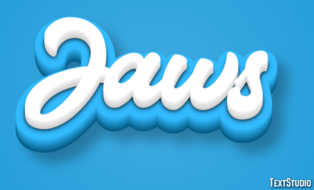Jaws Text effect