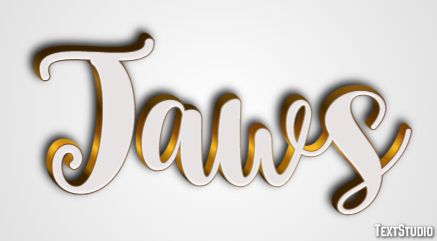 Jaws Text effect