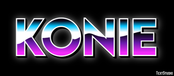 Konie Efecto de texto