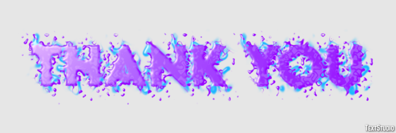 Thank You Эффект текста