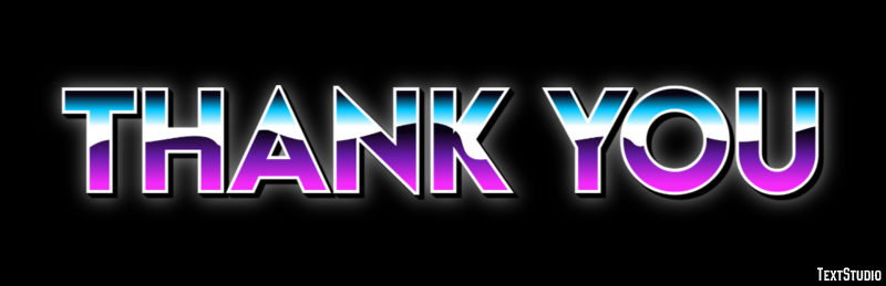 Thank You Эффект текста