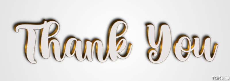 Thank You Эффект текста