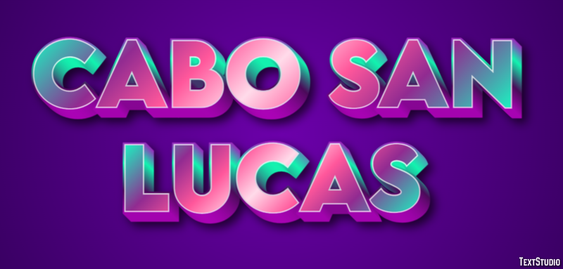 Cabo San Lucas Effetto testo