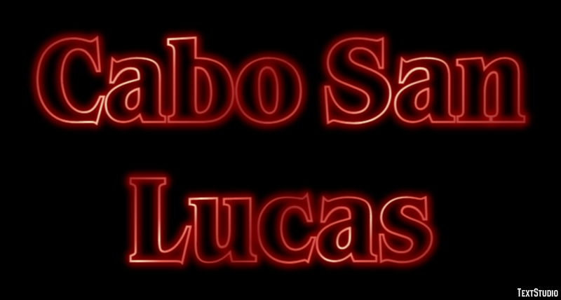 Cabo San Lucas Efekt tekstowy