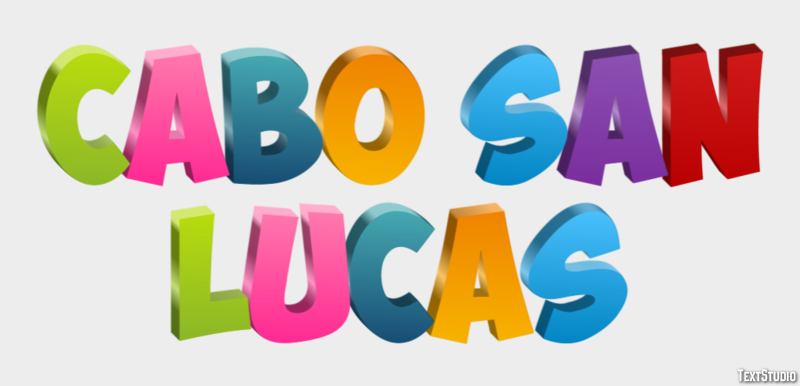Cabo San Lucas Effetto testo