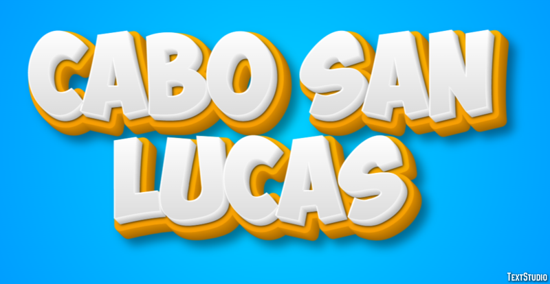 Cabo San Lucas Efekt tekstowy
