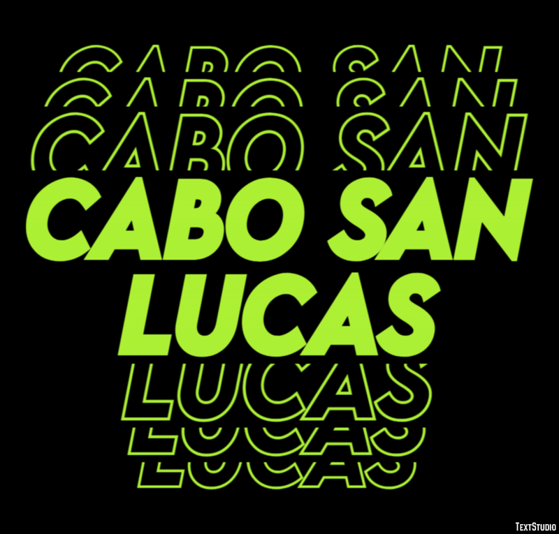 Cabo San Lucas Efekt tekstowy