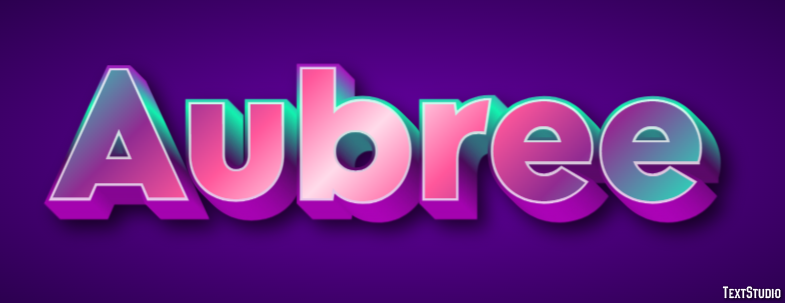 Aubree Text Effect