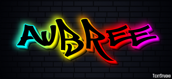 Aubree Эффект текста