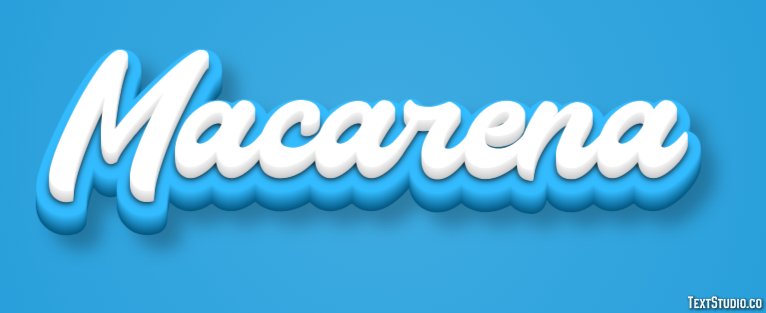Macarena Efecto de Texto